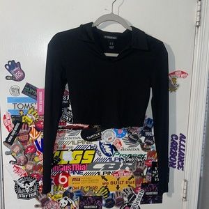 LONG SLEEVE CROP TOP